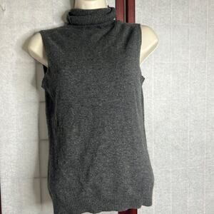 EVELYN HIGH NECK 100% CASHMERE SWEATER SIZE M‎